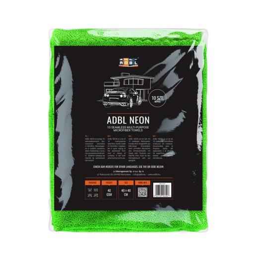 ADBL Neonske mikrofiber krpe