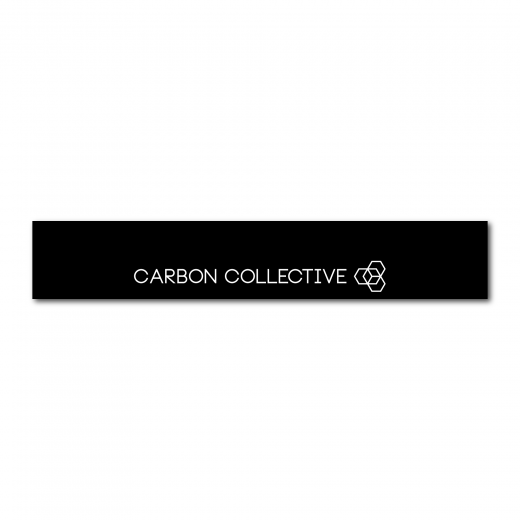 Sтикер Carbon Collective Sunstrip – Cutout Logo Matt Black