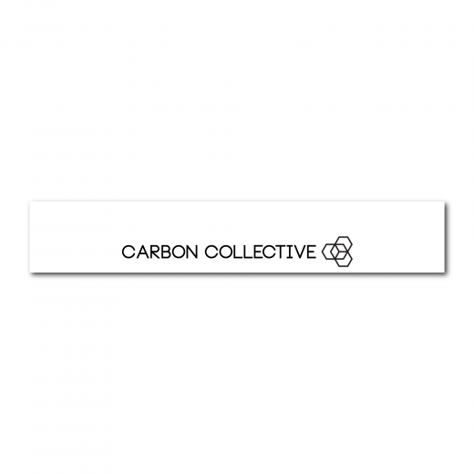 Sтикер Carbon Collective Sunstrip – Cutout Logo Gloss White