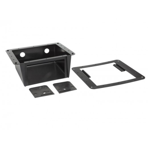 Universal compartment for fixing the car radio