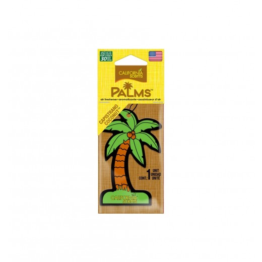 Vůně v závěsné palmičce California Scents Hang Out Palms Capistrano Coconut