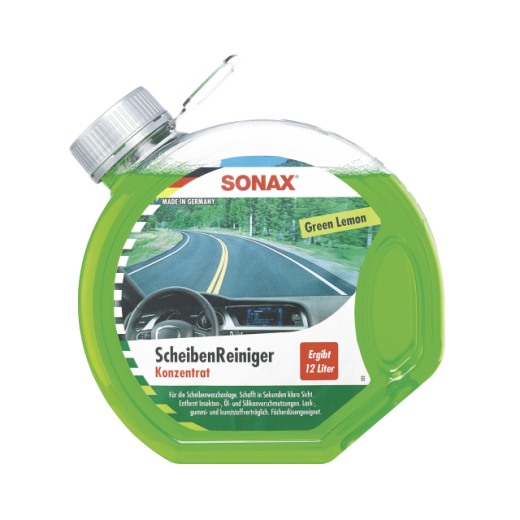 Sonax letní kapalina do ostřikovačů koncentrát 1:3 - Green Lemon - 3000 ml