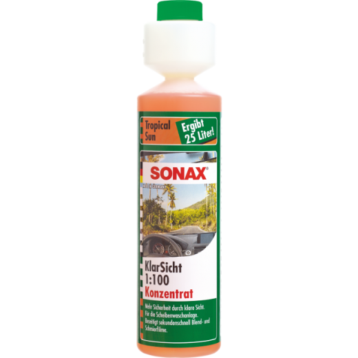 Sonax letní kapalina do ostřikovačů koncentrát 1:100 - Tropical Sun - 250 ml