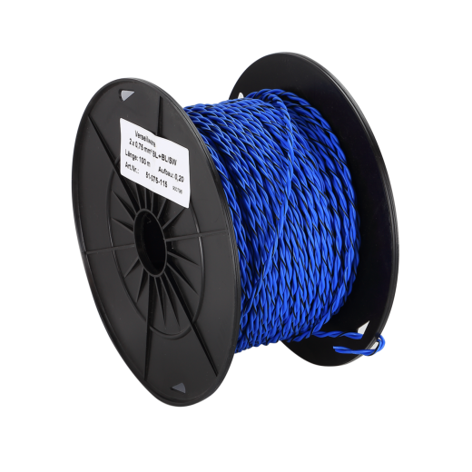 Reproduktorový kabel ACV FLRY Twisted blue/blue-black 075