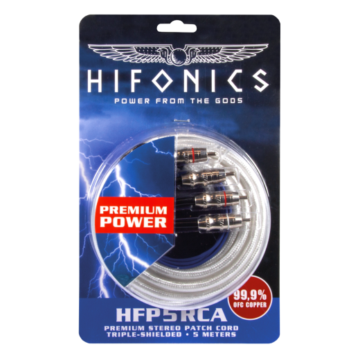 Signálový kabel Hifonics HFP5RCA