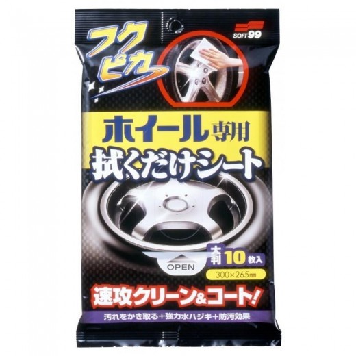 Čistící ubrousky na kola Soft99 Wheel Cleaning Wipe (8 kusů)
