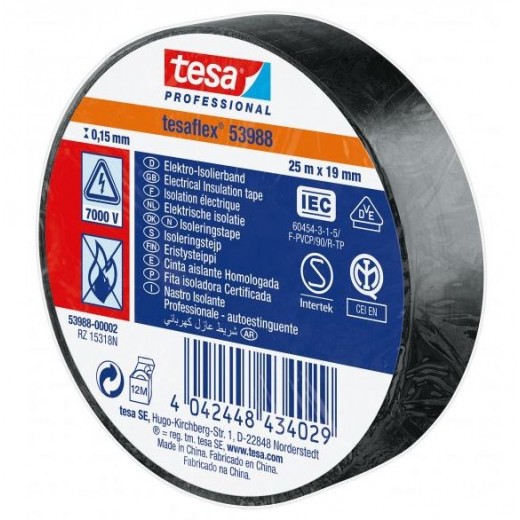 Izolační páska Tesa 53988 PVC 19/25 černá