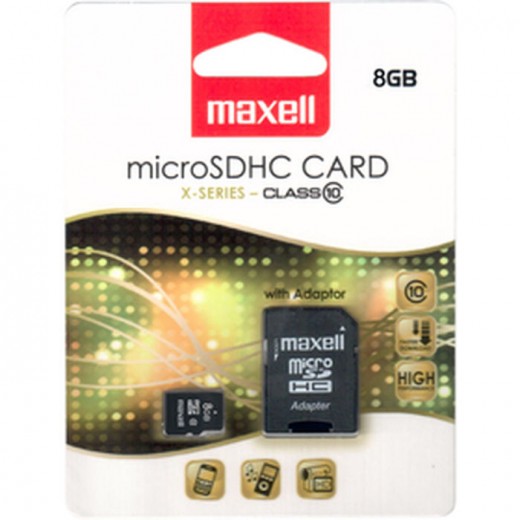 Paměťová karta MAXELL micro SDHC 8GB