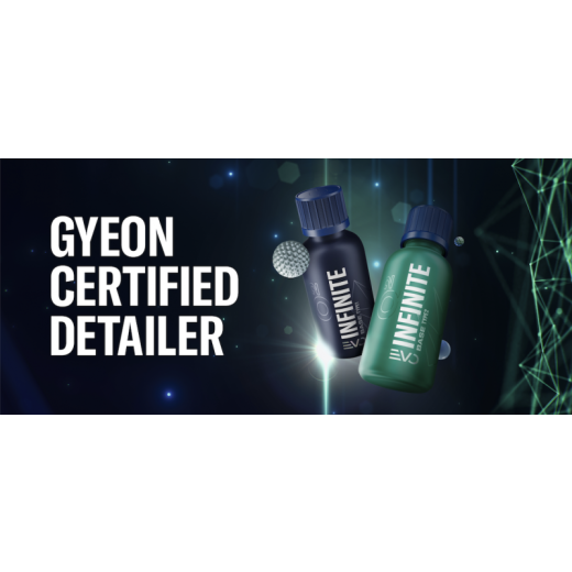 Banner na zeď Gyeon Banner / Certified Detailer Q² Infinite Base Type 1 & 2 200x90 cm