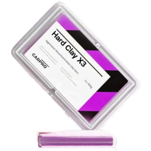 Sada Clayů CarPro 3Clays Hard (3x 100g)