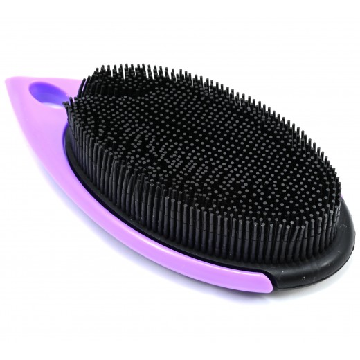 Poka Premium Shaggy Purple Rubber Brush for hair and pet hair