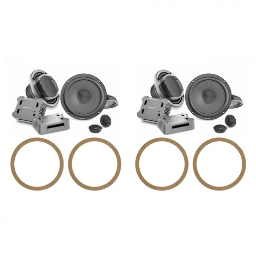 Speakers for Audi A6 C6 set no. 3