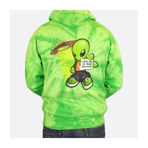 Sуитшърт Dodo Juice Alien' Hoodie Tie-Dye Green Large