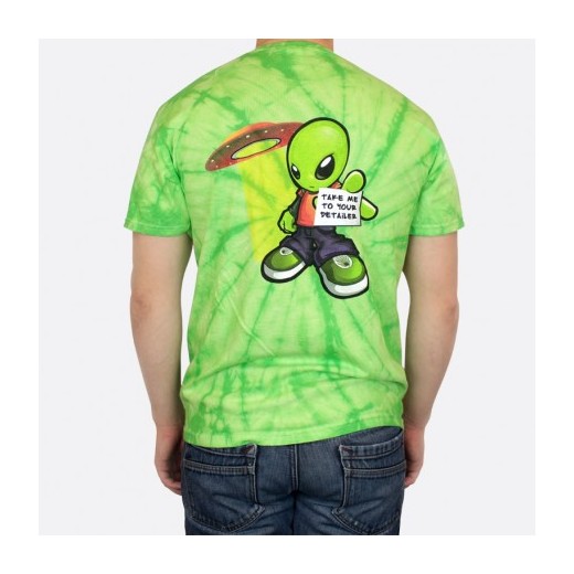Tričko Dodo Juice Alien' T-shirt Tie-Dye Green Medium