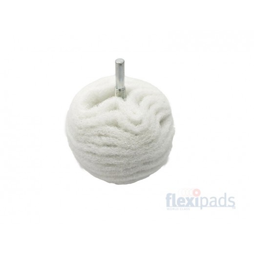 Flexipads White Microfine Scruff Ball 75