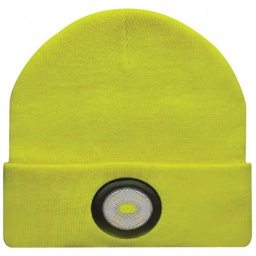 Čepice se svítilnou Unilite Beanie Yellow