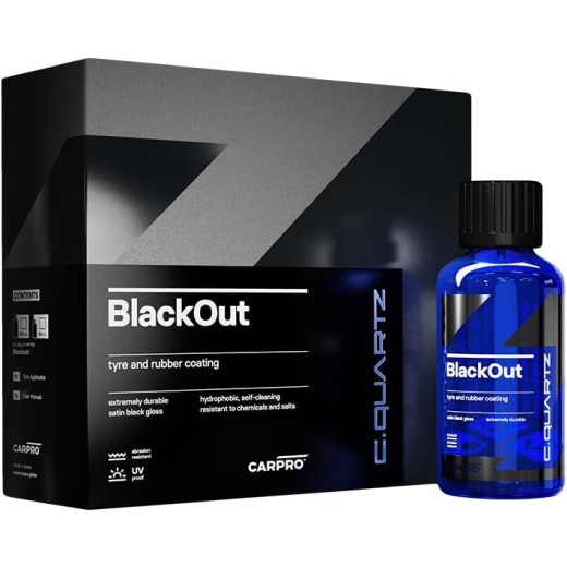 Protectie premium pentru anvelope CarPro CQuartz Blackout (100 ml)