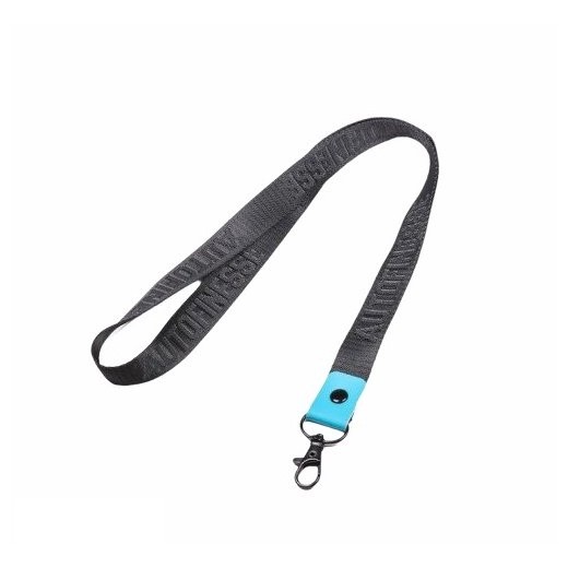 Auto Finesse Luxury Embossed Lanyard Long Black Teal