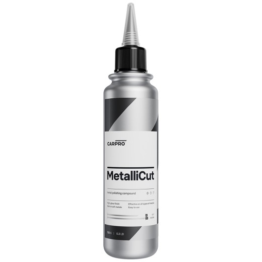 Pastă de lustruit metal CarPro MetalliCut (150 ml)