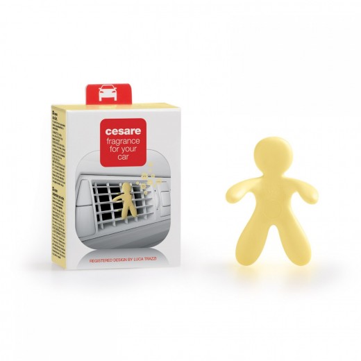 Žluto pastelová vůně do auta Mr&Mrs Fragrance Cesare Jasmine Tea (anti tobacco)
