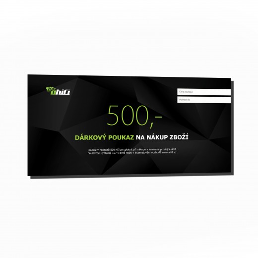 Подаръчен ваучер на стойност 500 CZK