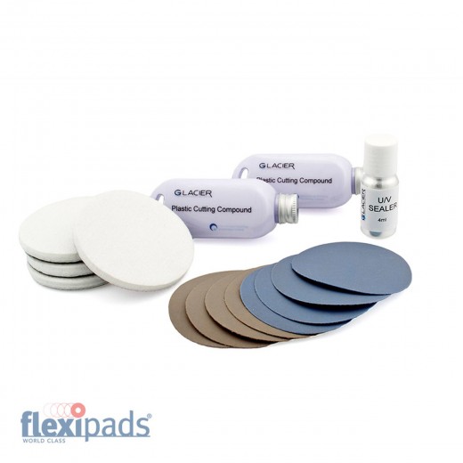 Flexipads Glacier Headlight Restoration Kit - Replacements 75