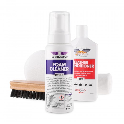 Комплект за почистване и защита на кожа Gliptone