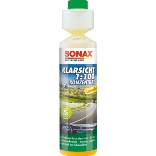 Sonax summer washer fluid concentrate 1:100 - lemon - 250 ml