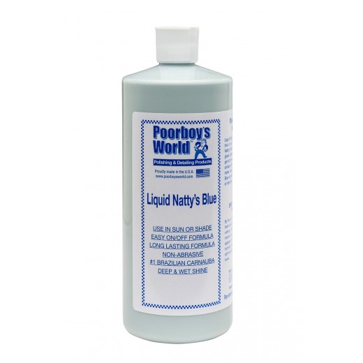Tekutý karnaubský vosk Poorboy's Liquid Natty's Blue Wax (946 ml)