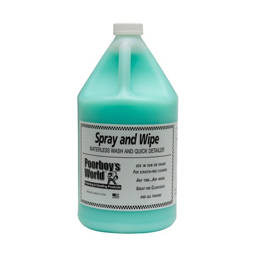 Spray și ștergere Poorboy's Spray fără apă (3,78 L)