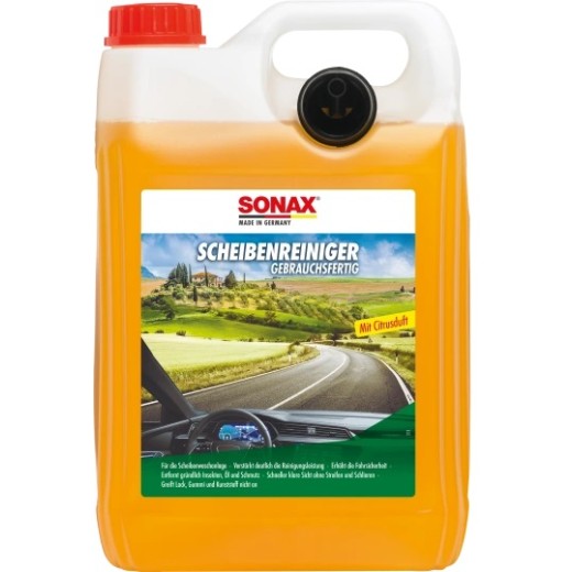 Sonax letní kapalina do ostřikovačů - citrus - k přímému použití - 5 l