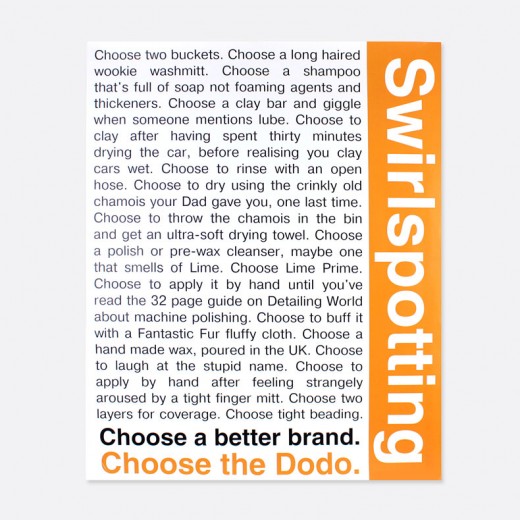 Plakát Dodo Juice Swirlspotting Poster A2