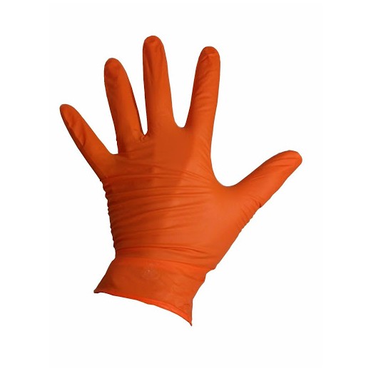 Kemijski otporne nitrilne rukavice Black Mamba Orange Nitrile Glove - L