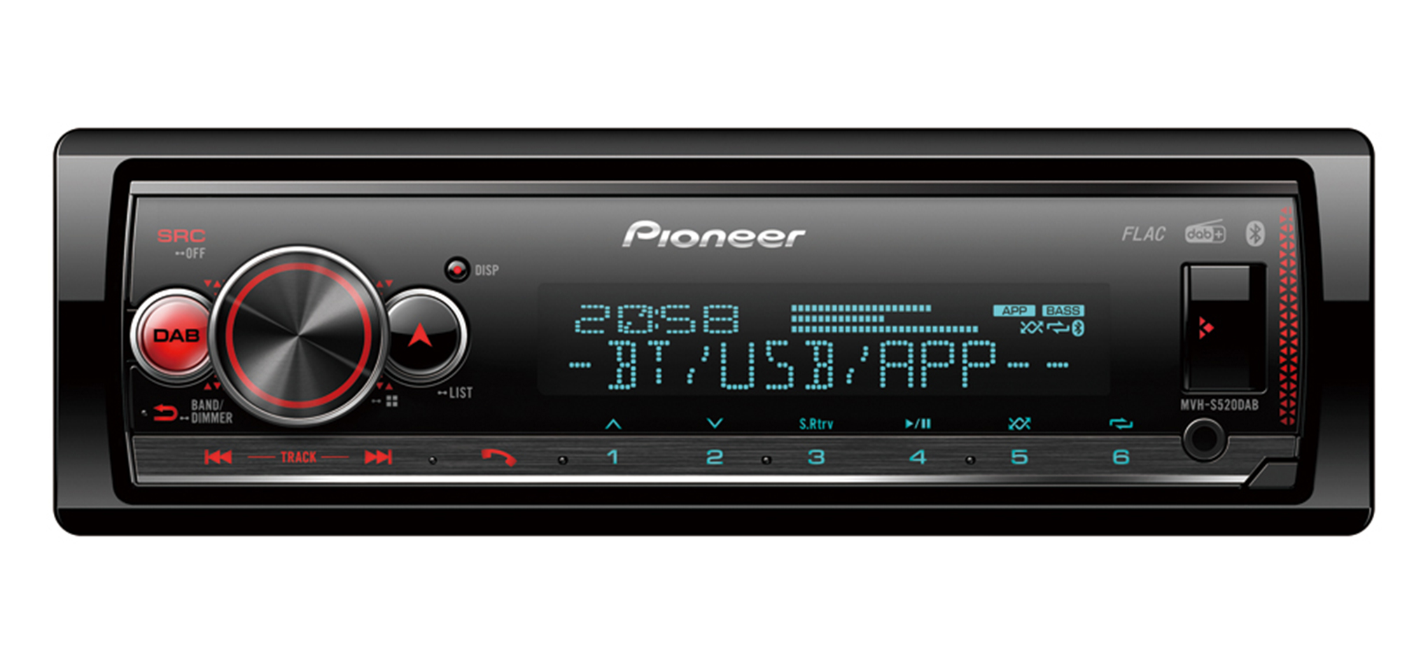 Pioneer MVH-S520DAB - záruka 3 roky
