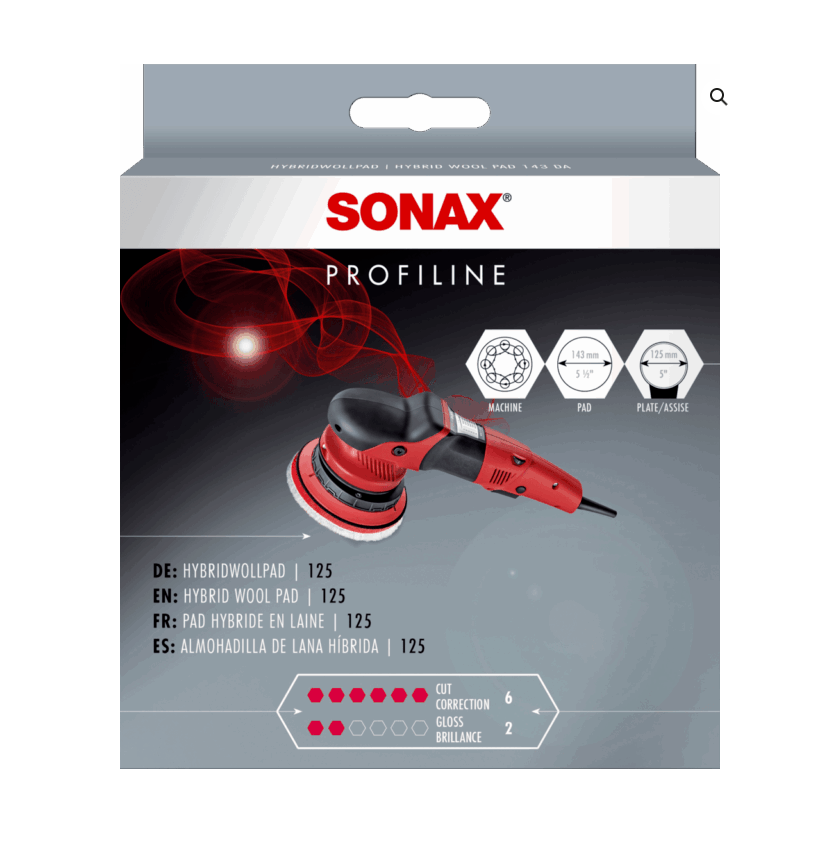 Hybrdiní vlněný kotouč Sonax Hybrid Woll Pad 125