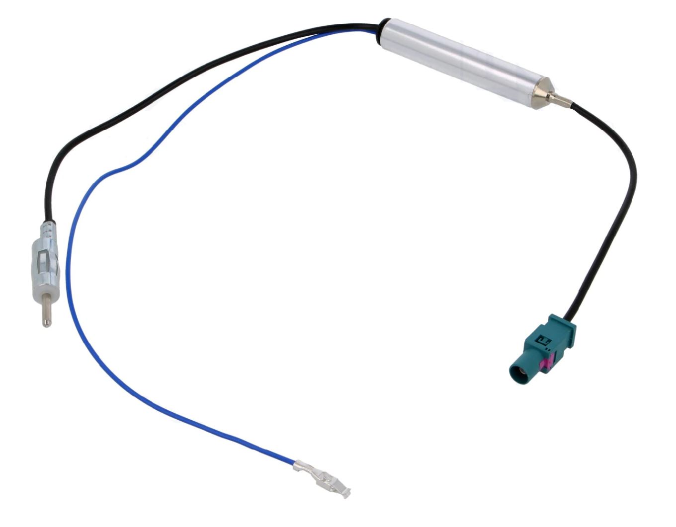 Anténní napáječ phantom VW/Audi/Seat/Škoda/Citroen Fakra -> DIN