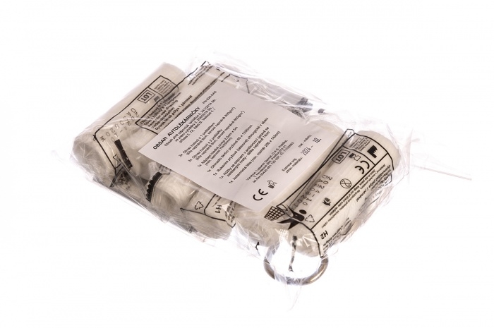 Textilní autolékárnička - náplň