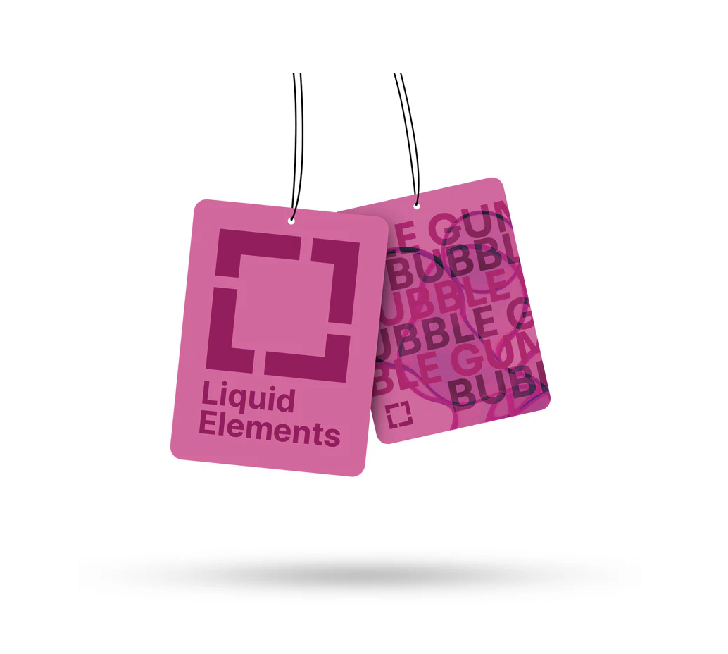 Závěsný osvěžovač vzduchu do auta Liquid Elements Air Freshener Bubblegum