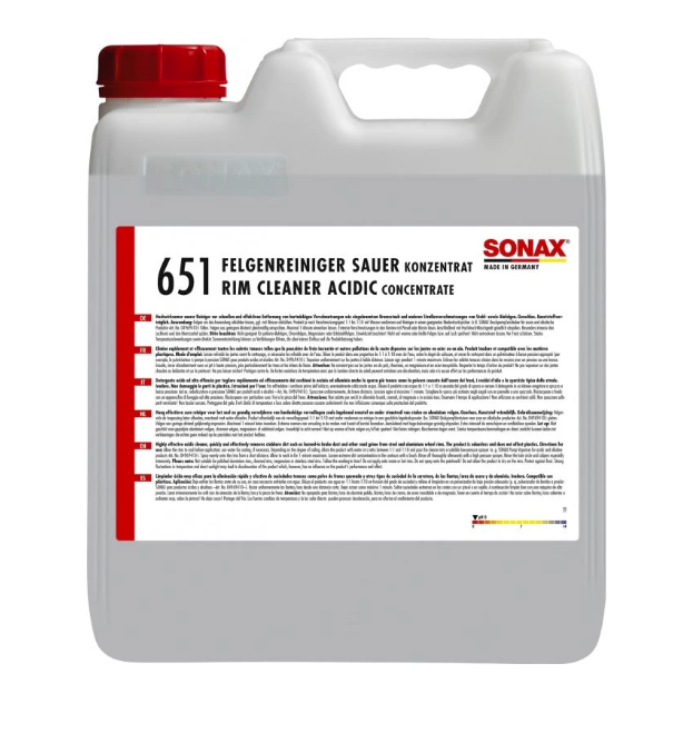 Čistič disků s kyselinou Sonax Felgen Reiniger Sauer Konzentrat (10 l)