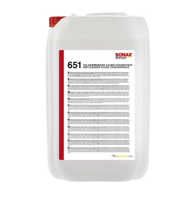 Čistič disků s kyselinou Sonax Felgen Reiniger Sauer Konzentrat (25 l)