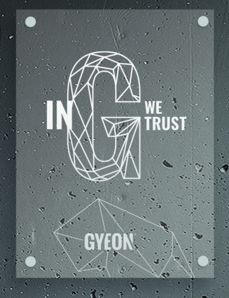 Průhledný LED panel Gyeon LED Type 2 In G we trust 50x67 cm