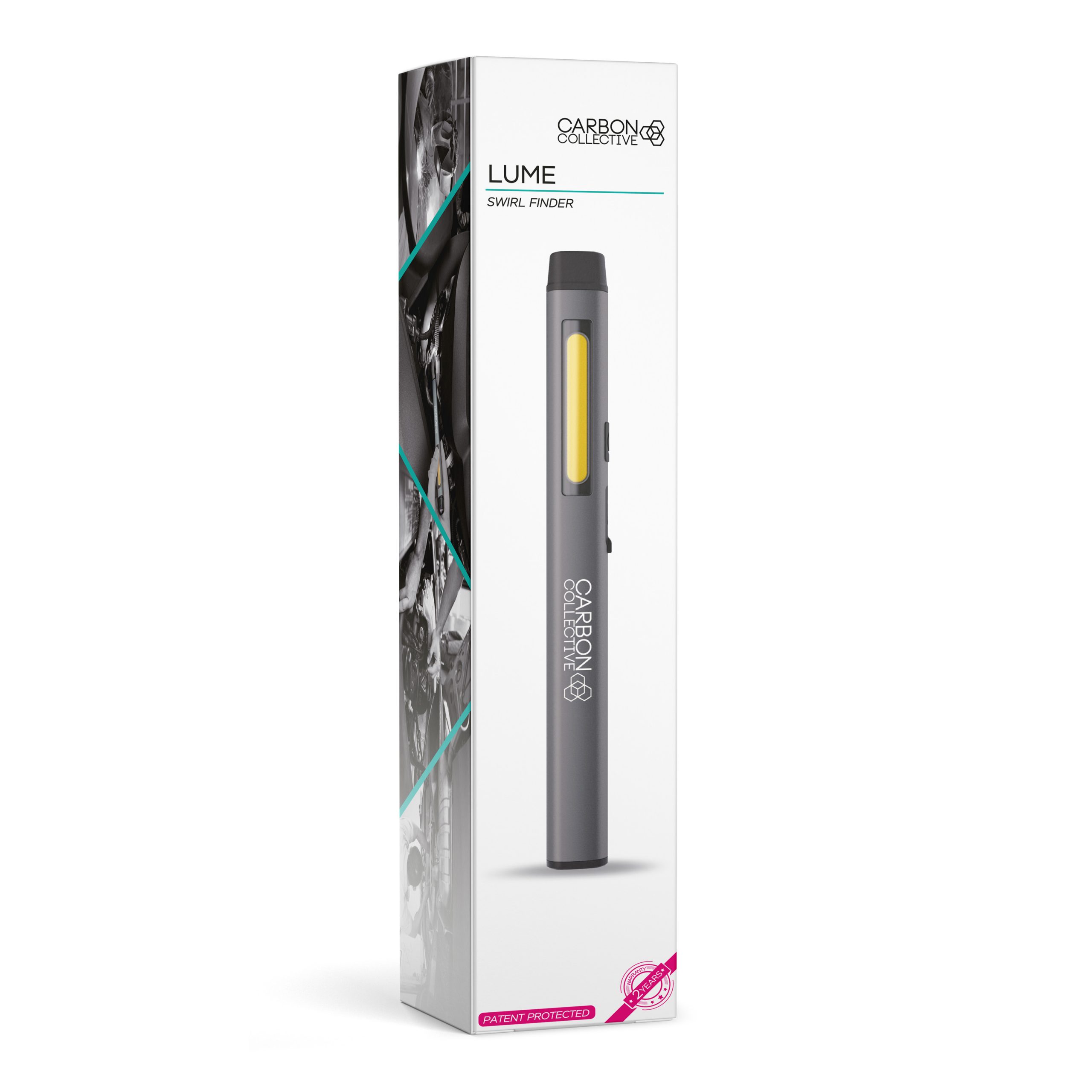 Svítilna Carbon Collective Rechargeable LED Pen Light - LUME Swirl Finder