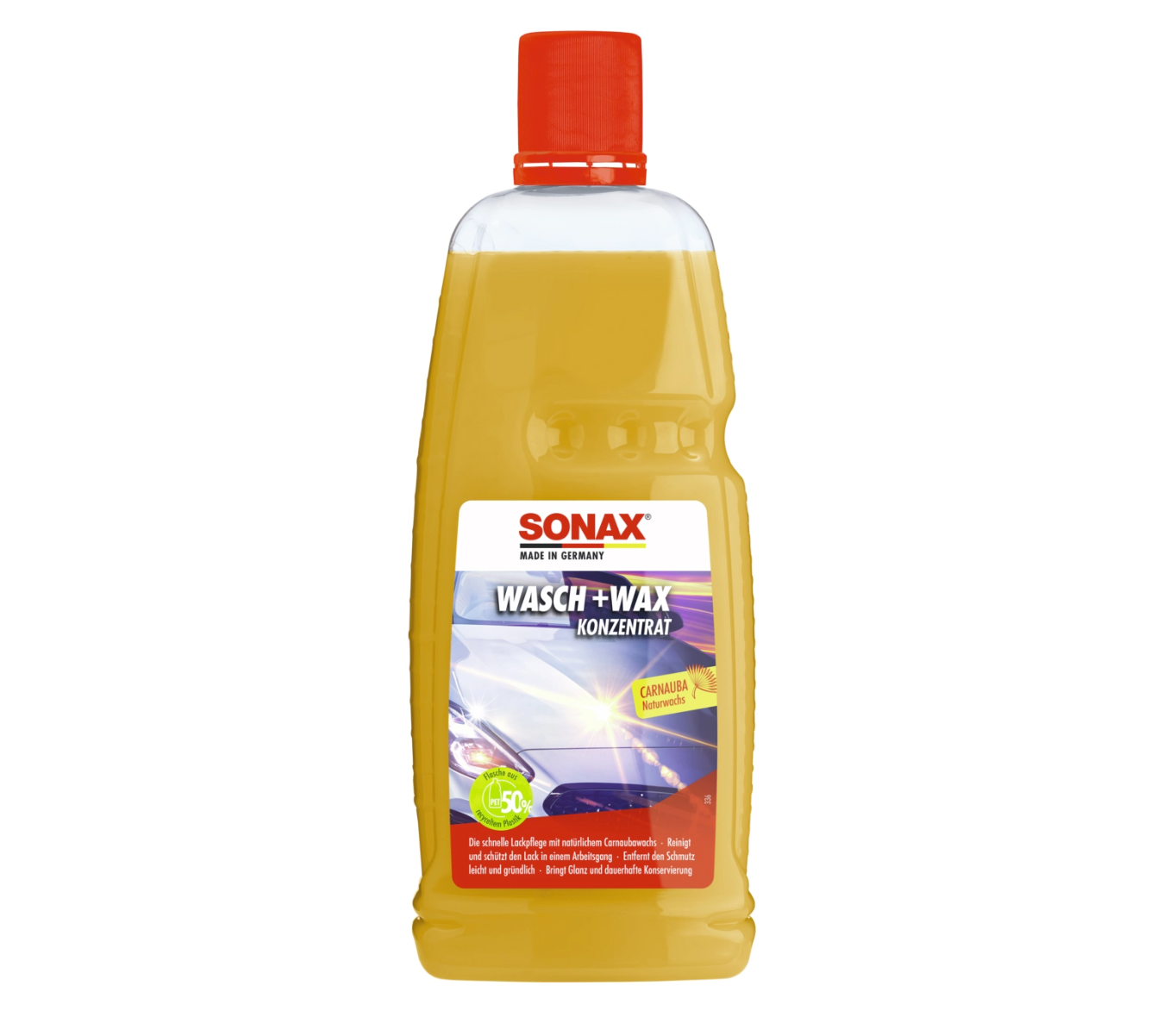 Autošampon s voskem Sonax Wasch+Wax (1 l)