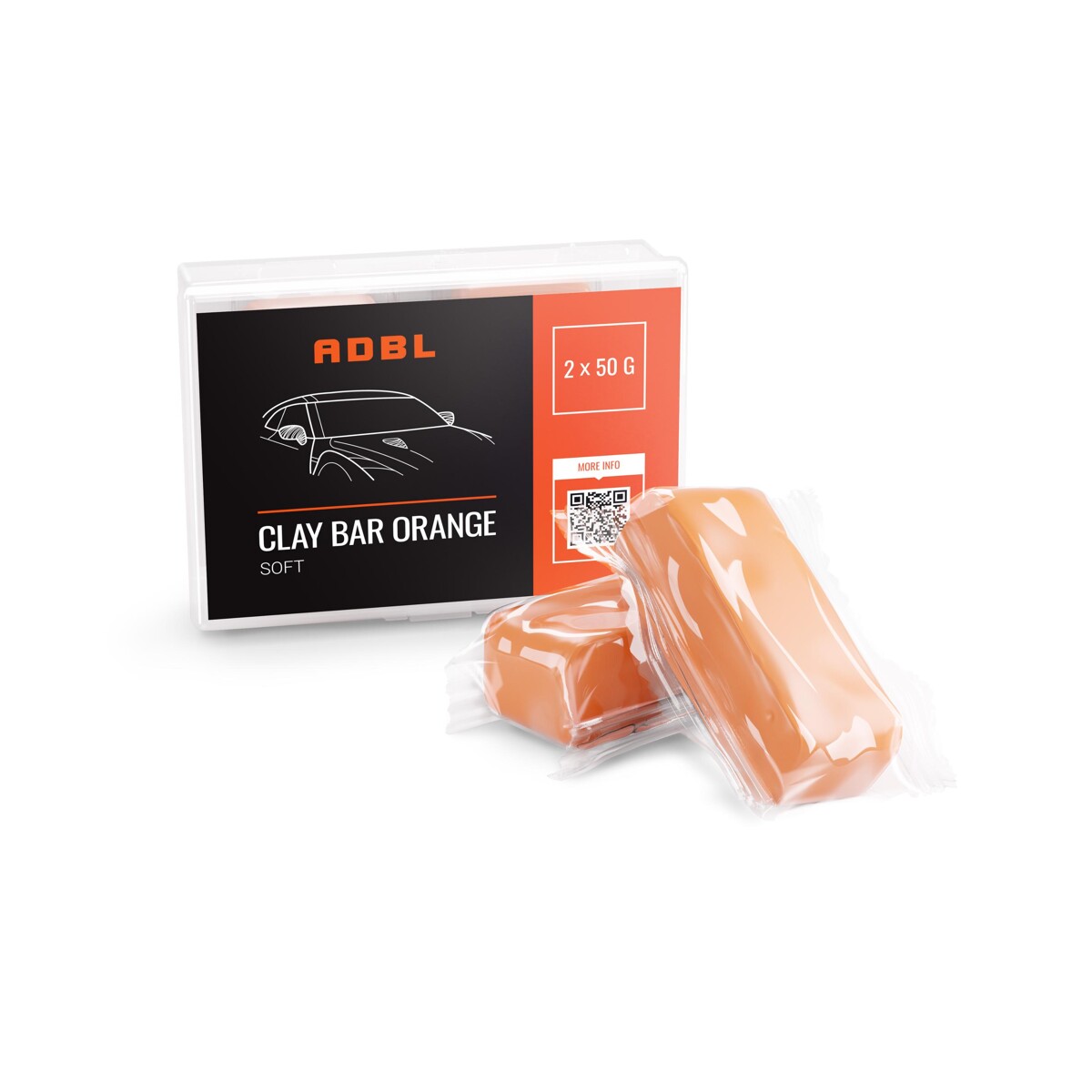 Měkký Clay ADBL Clay Bar Orange (2x 50g)