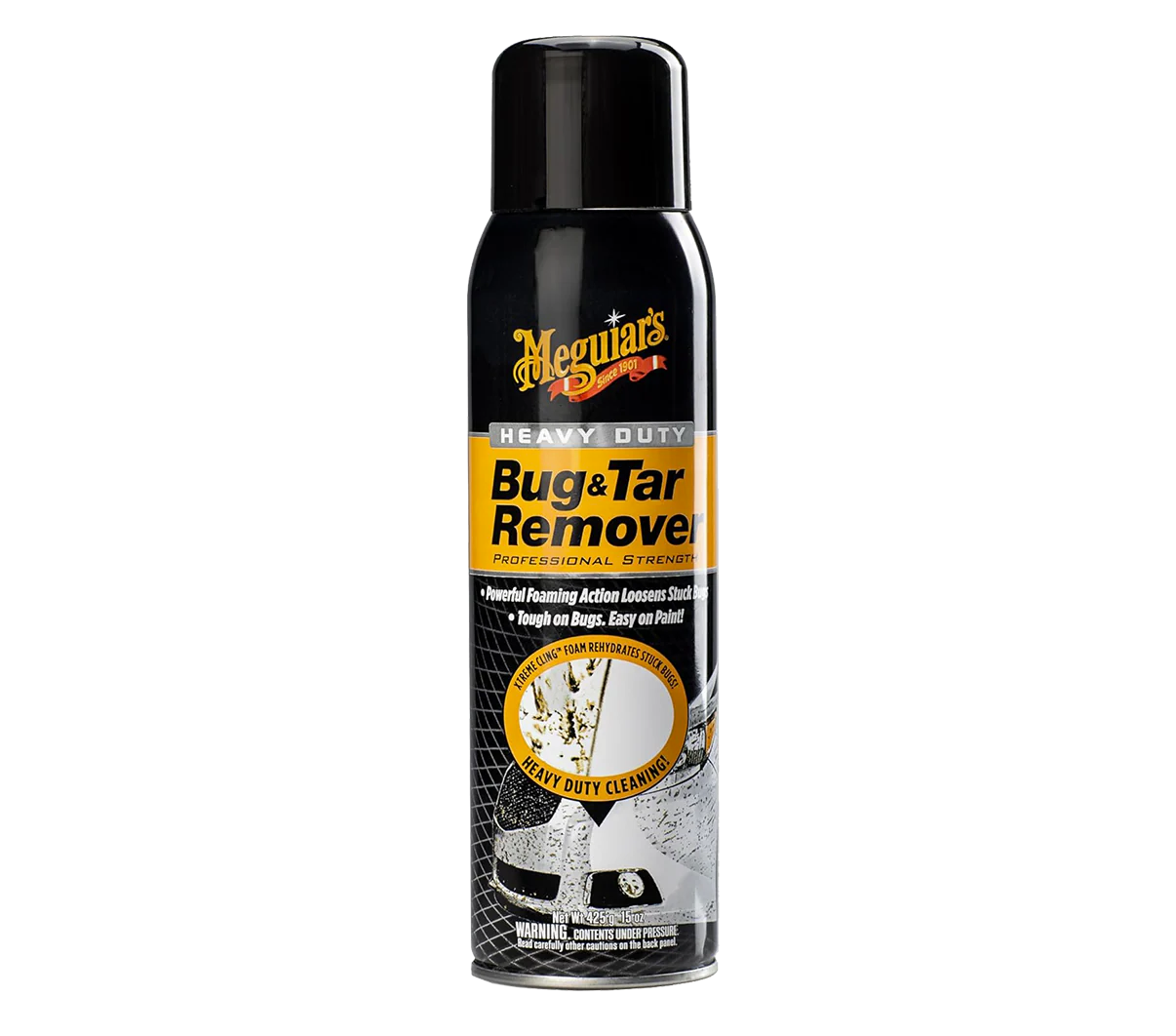Pěnový odstraňovač hmyzu a asfaltu Meguiar's Heavy Duty Bug & Tar Remover (425 g)