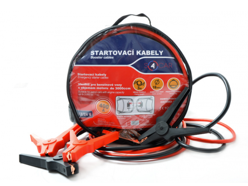 Startovací kabely 400A, 3m, TÜV