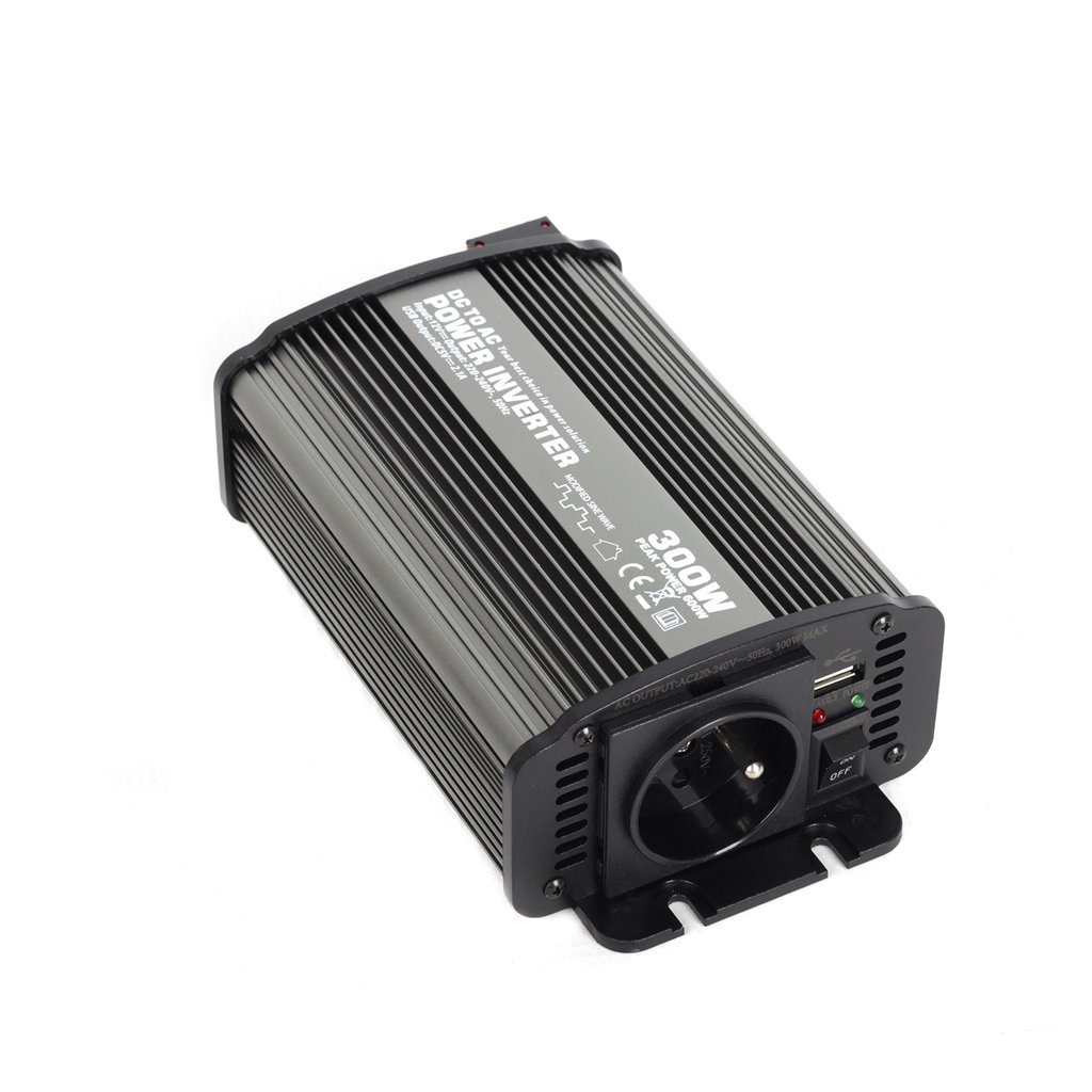 Měnič napětí z 12V na 230V, USB, 300W - CAR300