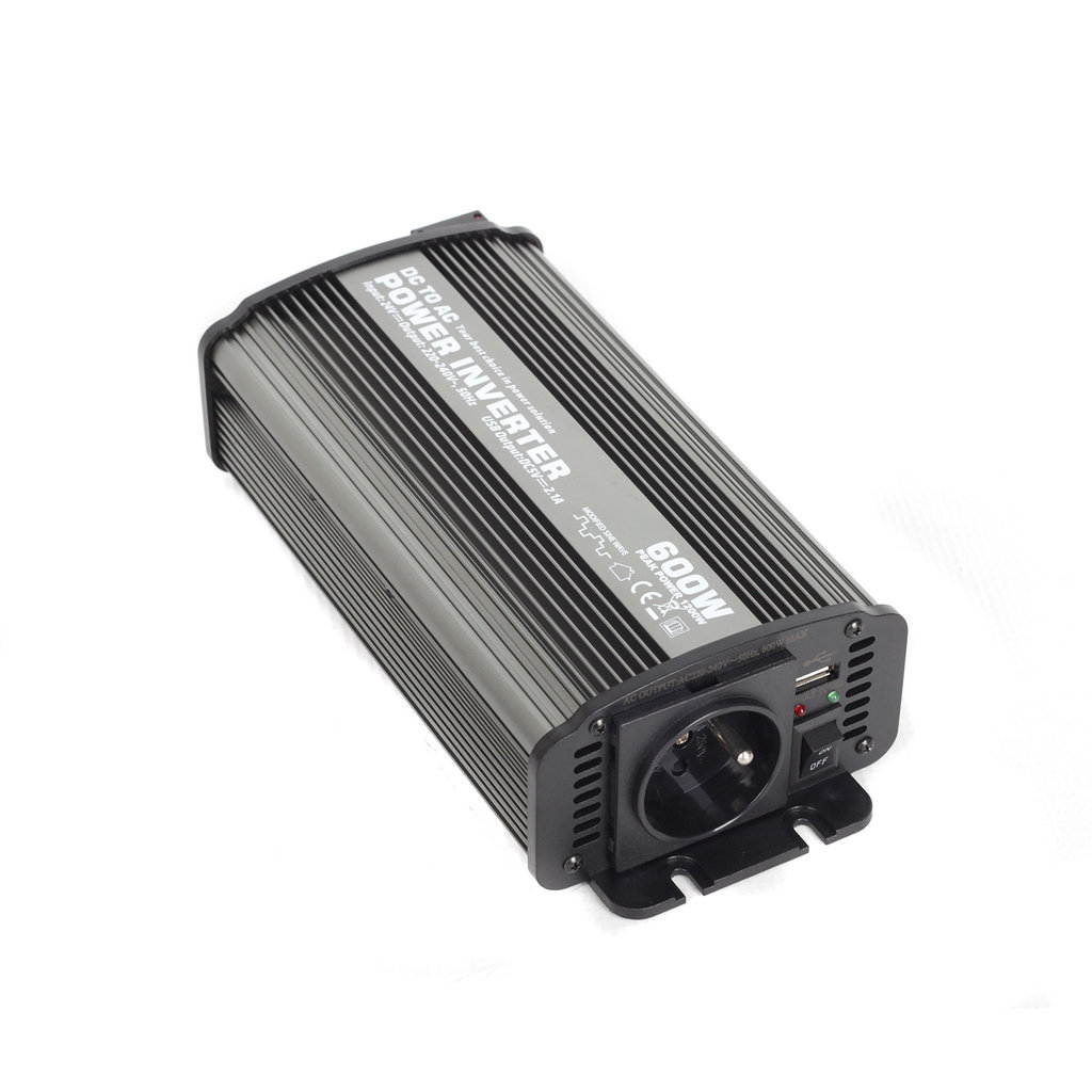 Měnič napětí z 12V na 230V, USB, 600W - CAR600