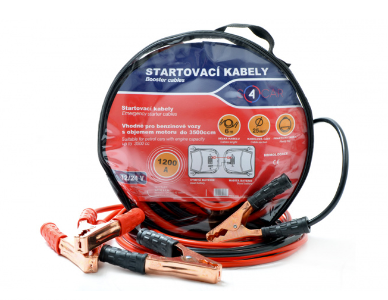 Startovací kabely 1200A, 6m