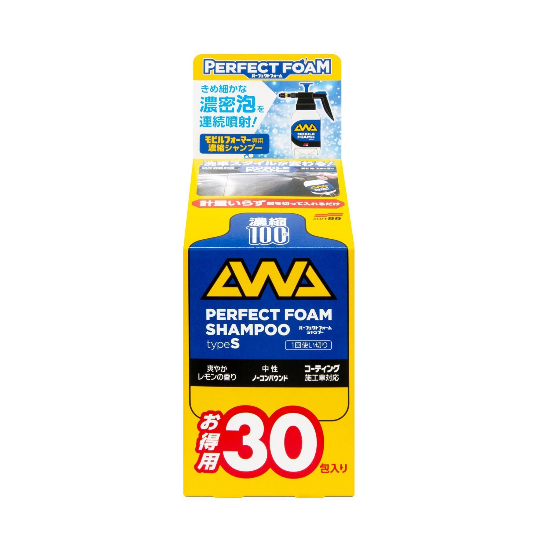 Autošampon Soft99 Perfect Foam Shampoo 30 (11 ml)
